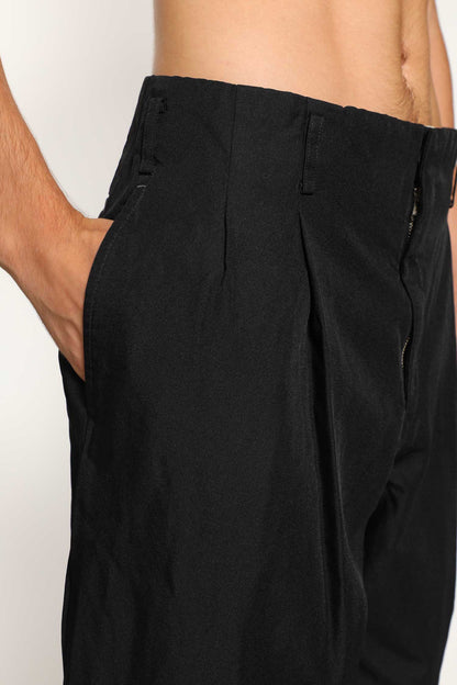 COMME DES GARCONS HOMME PLUS MAN BLACK TROUSERS