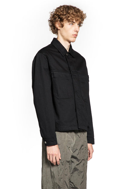 STONE ISLAND MAN BLACK JACKETS