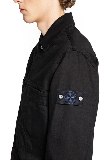 STONE ISLAND MAN BLACK JACKETS