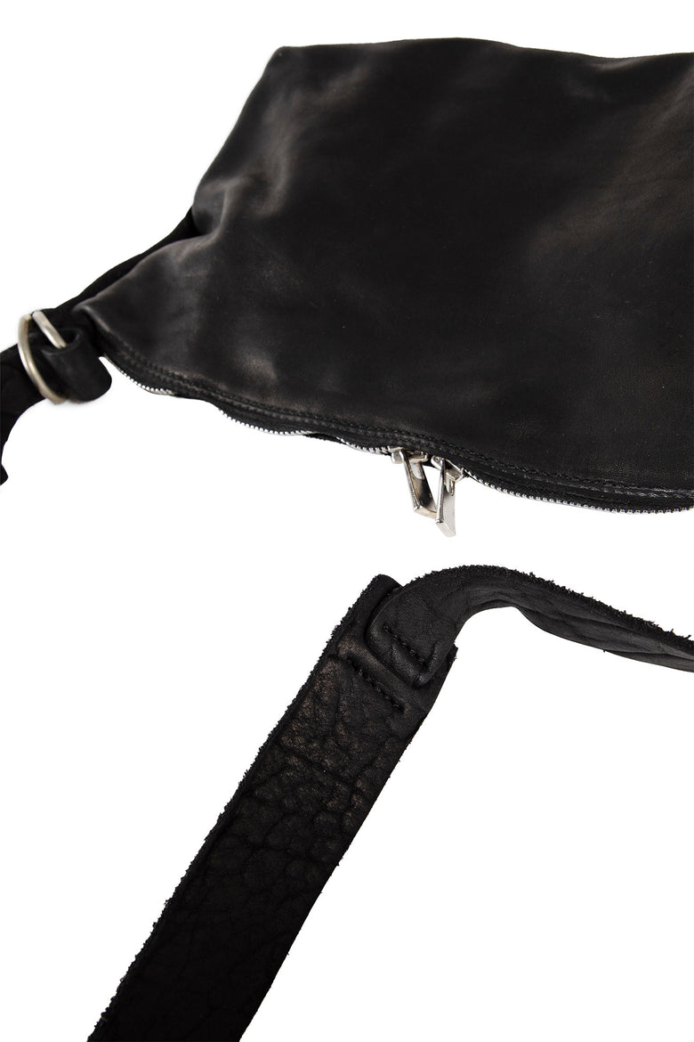 GUIDI UNISEX BLACK CROSSBODY BAGS