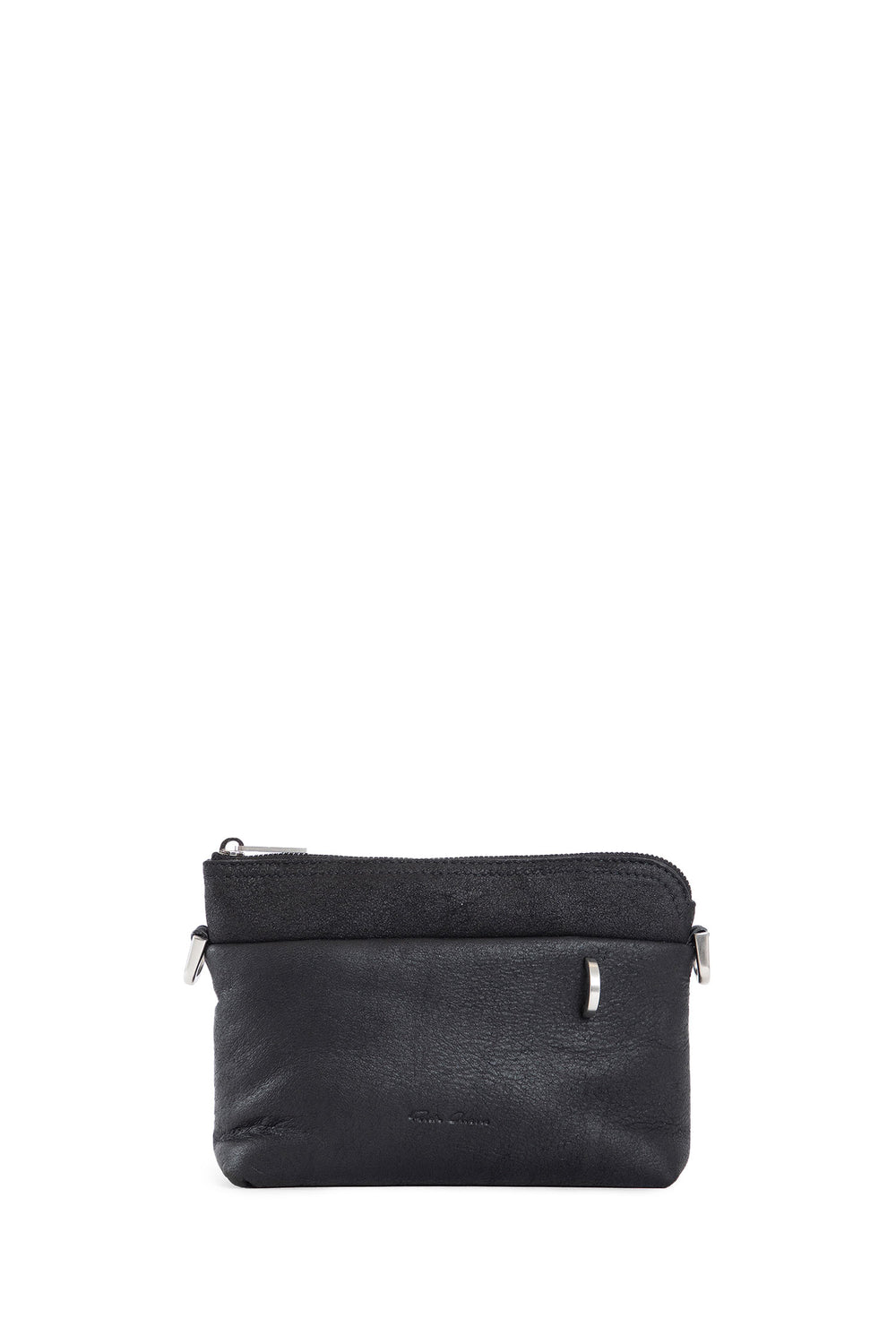 RICK OWENS UNISEX BLACK SHOULDER BAGS