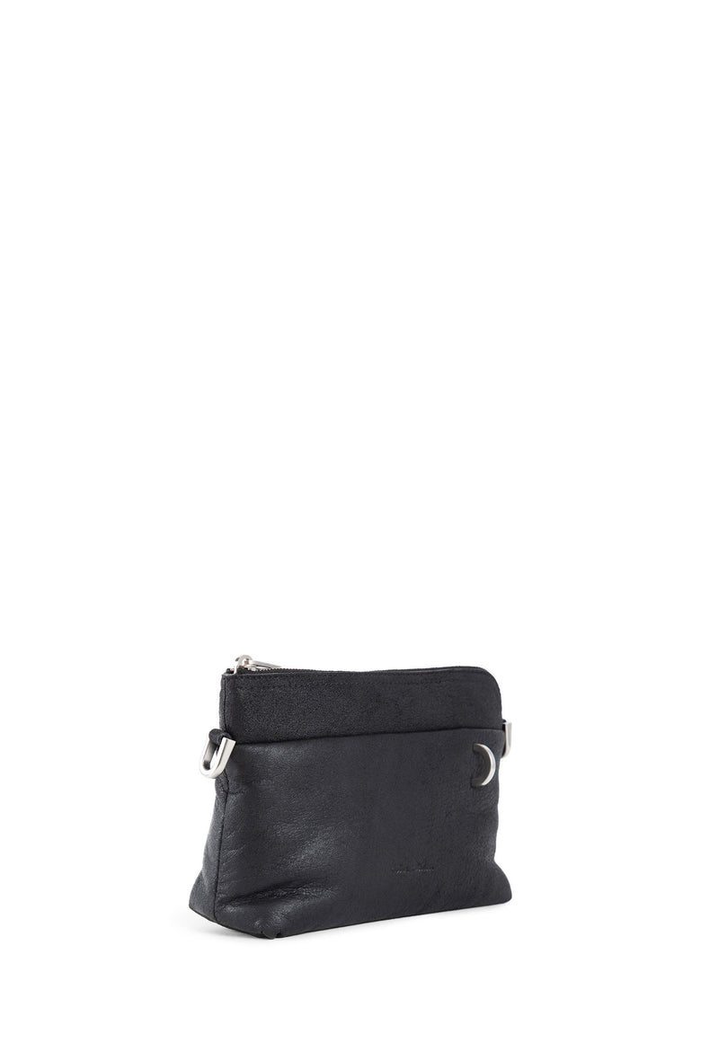 RICK OWENS UNISEX BLACK SHOULDER BAGS