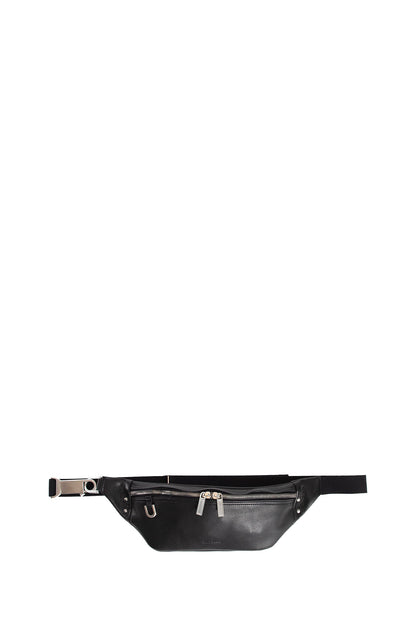 RICK OWENS UNISEX BLACK FANNY PACKS