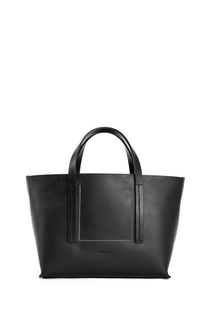 RICK OWENS UNISEX BLACK TOTE BAGS