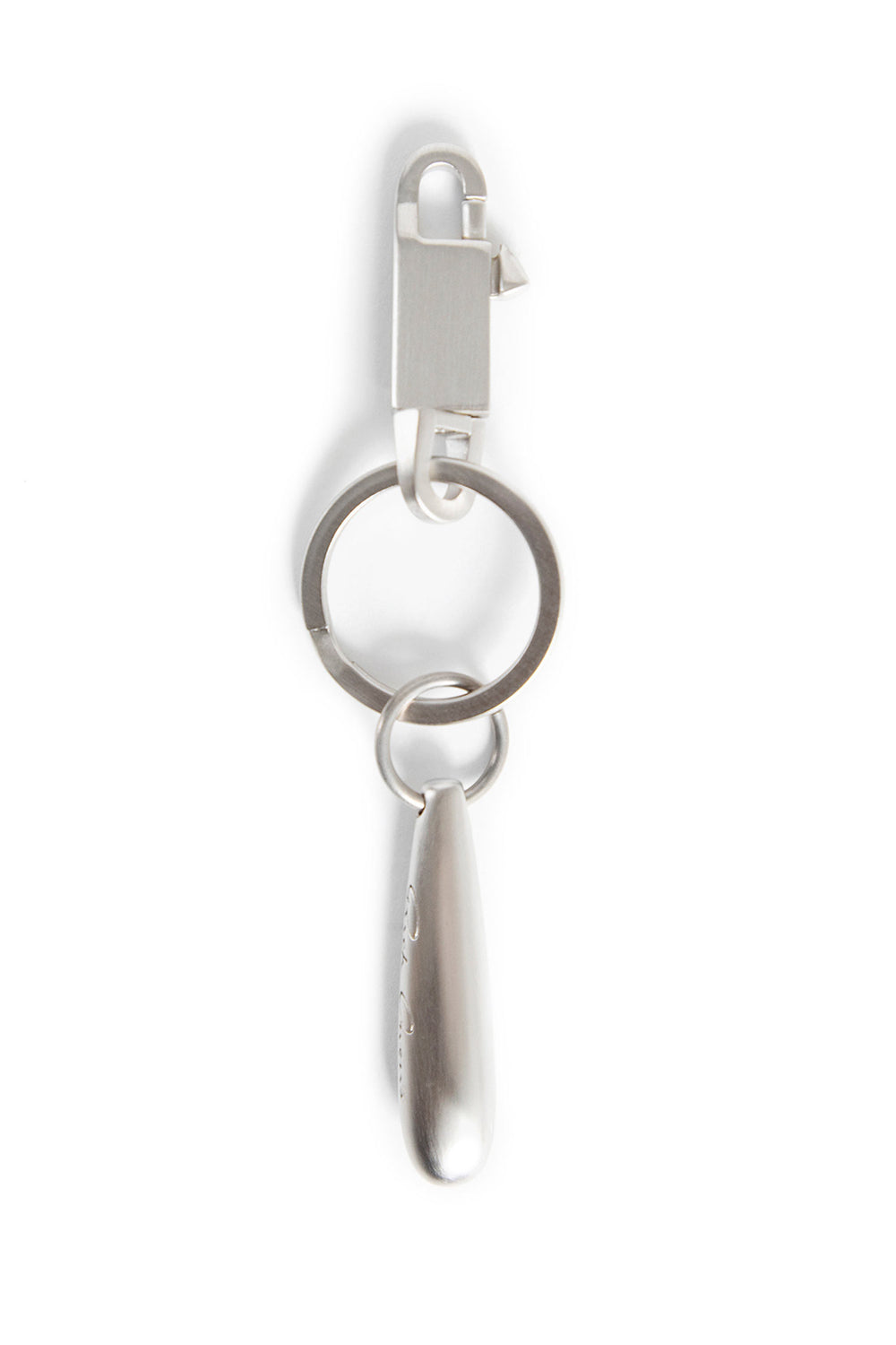 RICK OWENS UNISEX SILVER KEYCHAINS