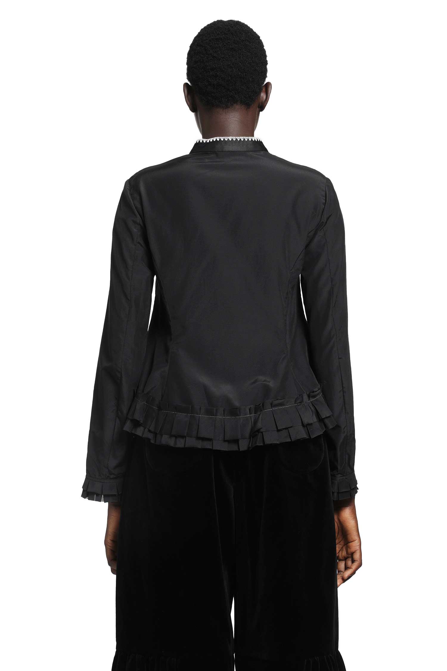 Silk and Cotton Fitted Blouse