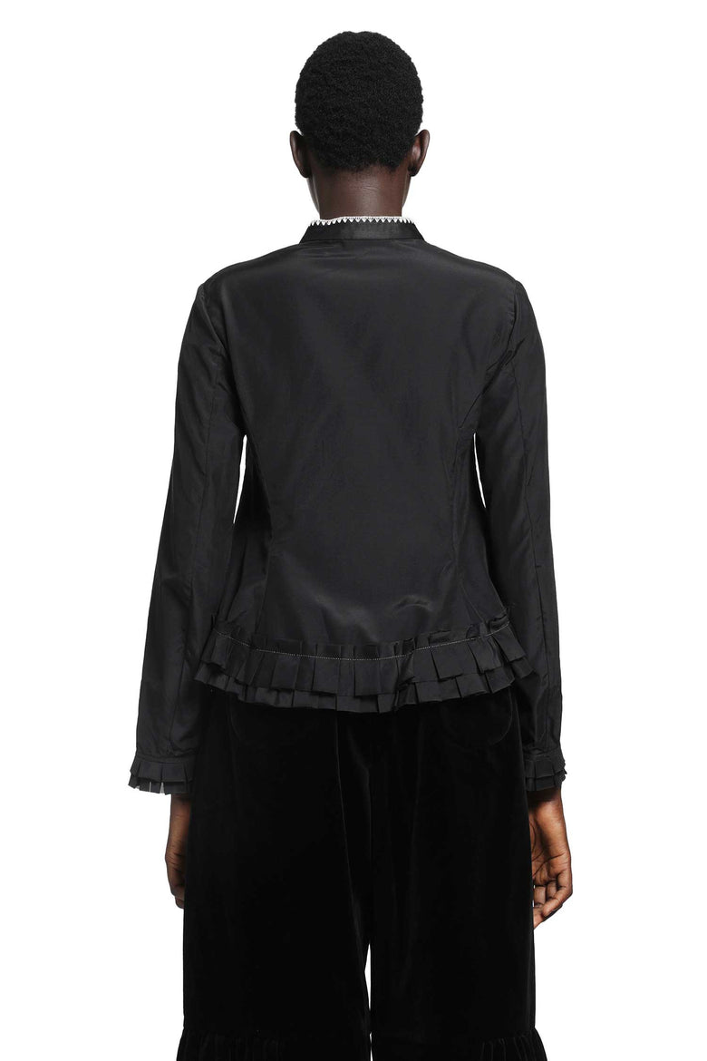 RENLI SU Silk and Cotton Fitted Blouse woman