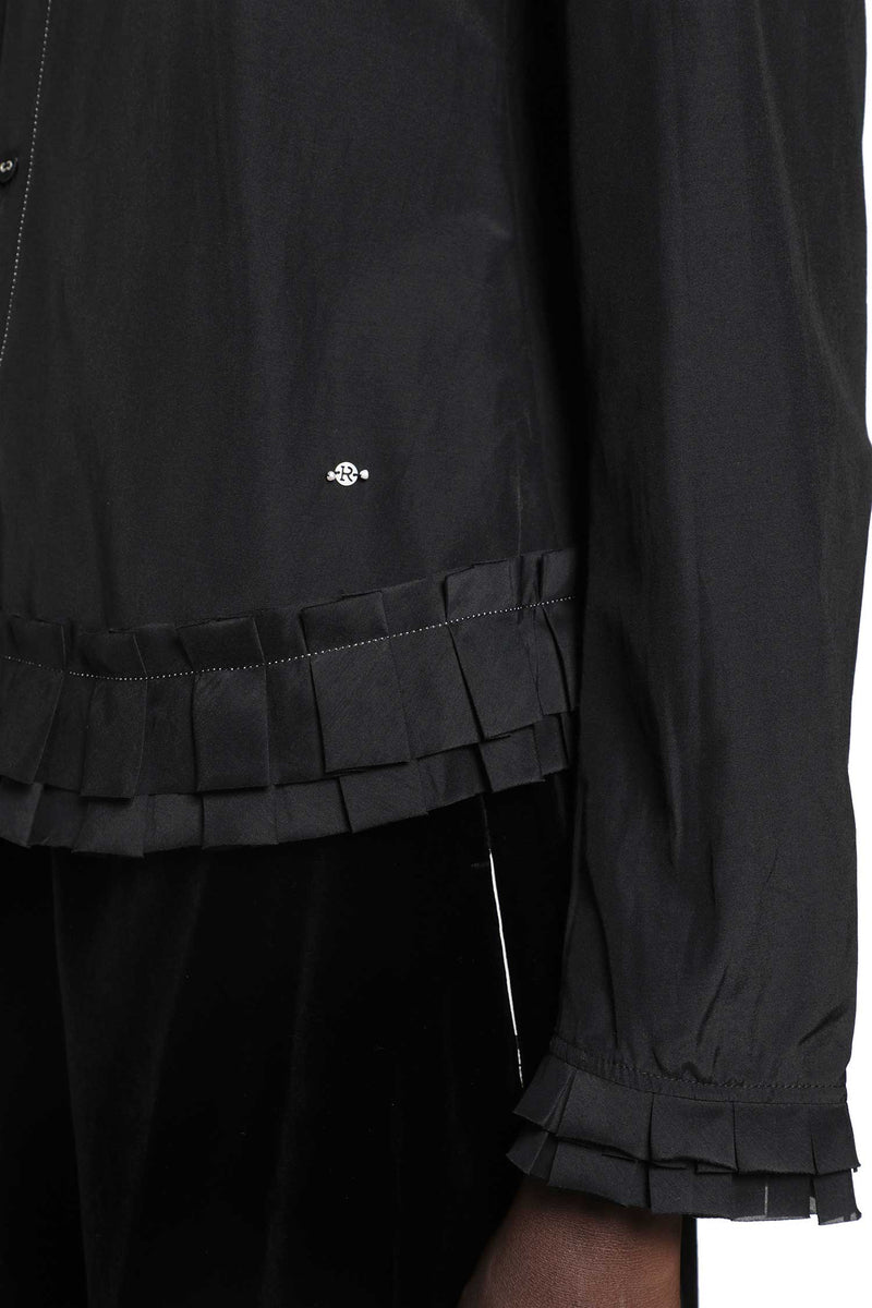RENLI SU Silk and Cotton Fitted Blouse woman