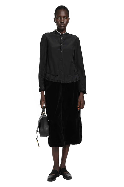 Silk and Cotton Fitted Blouse