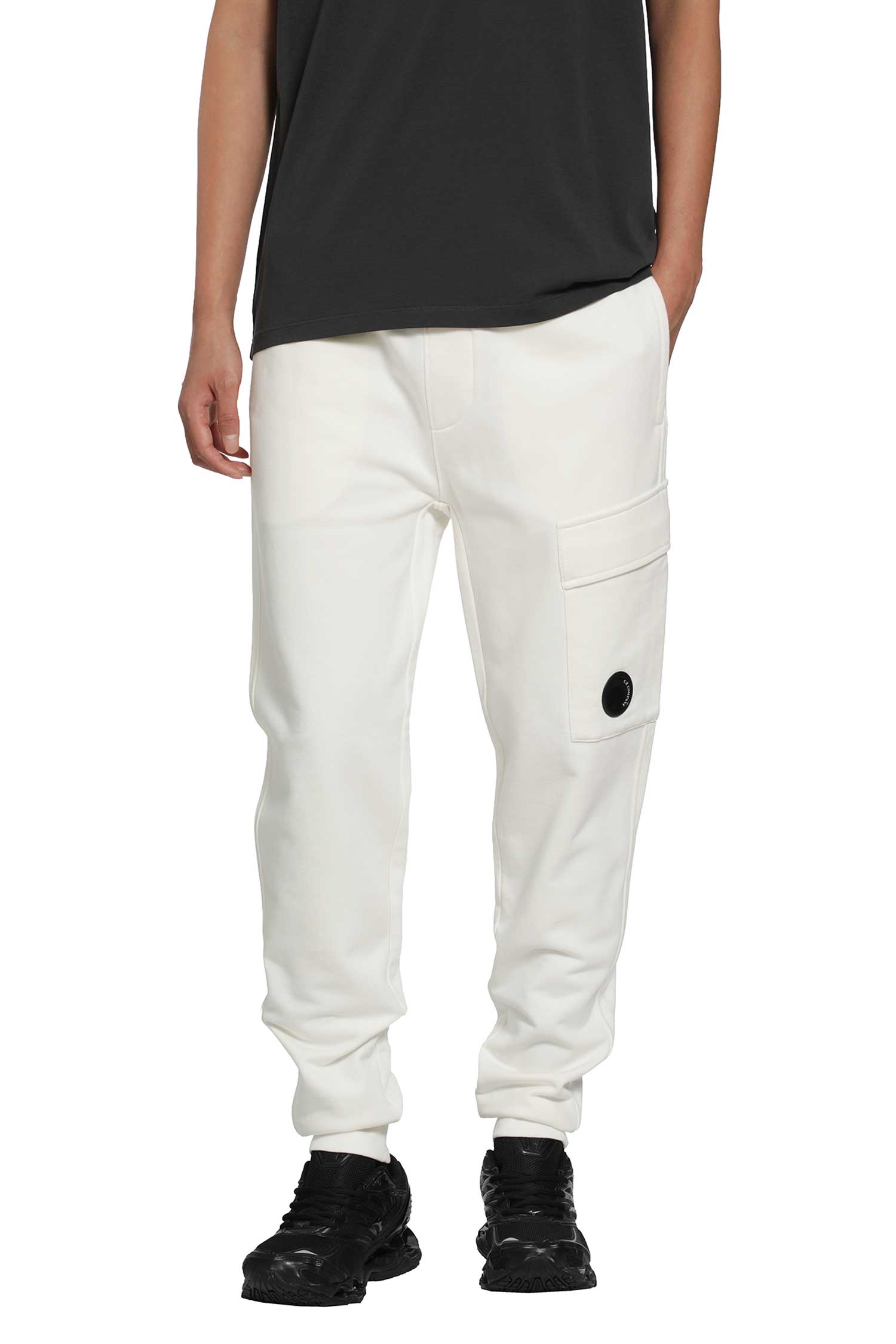 Diagonal Raised Fleece Lens Sweatpants