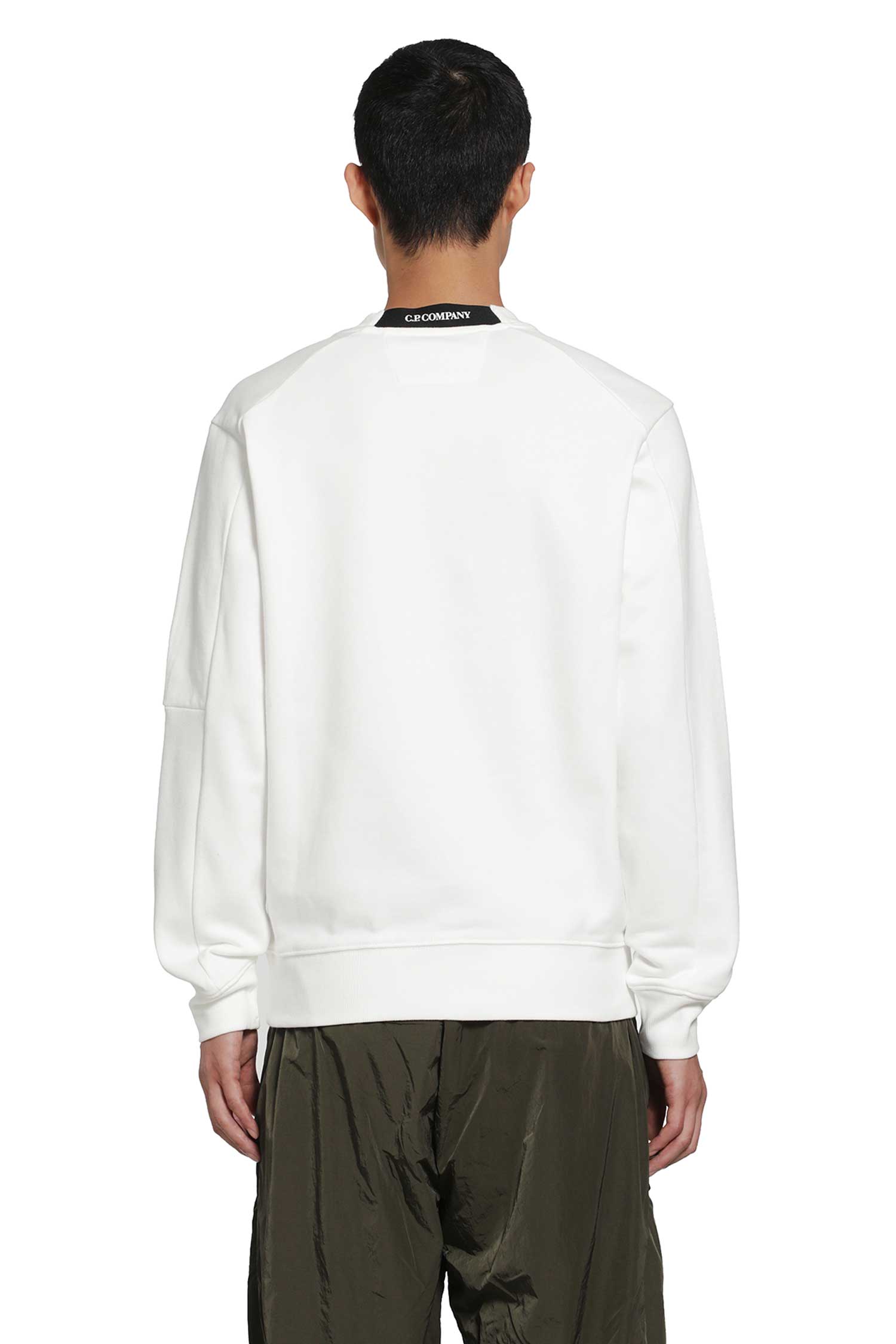 Diagonal Raised Fleece Lens Sweatshirt