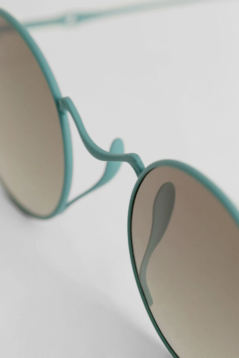 RIGARDS Uma Wang Collaboration Teal Patina Sunglasses unisex