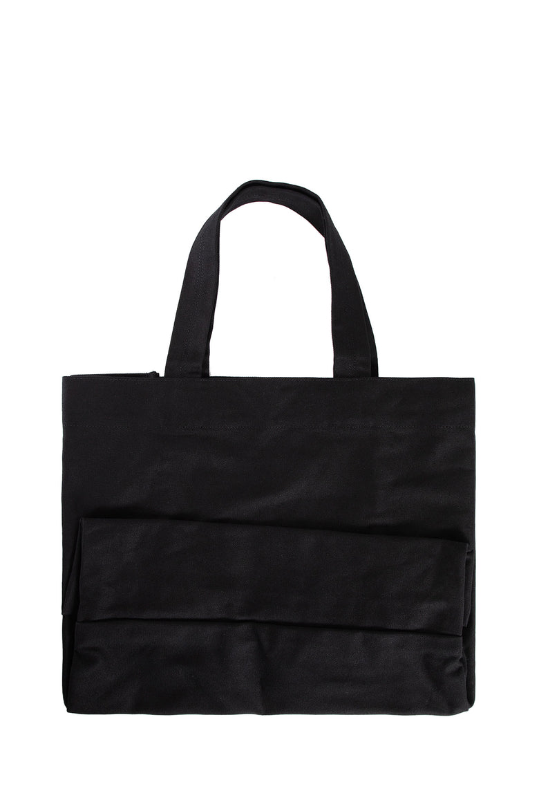 RICK OWENS UNISEX BLACK TOTE BAGS