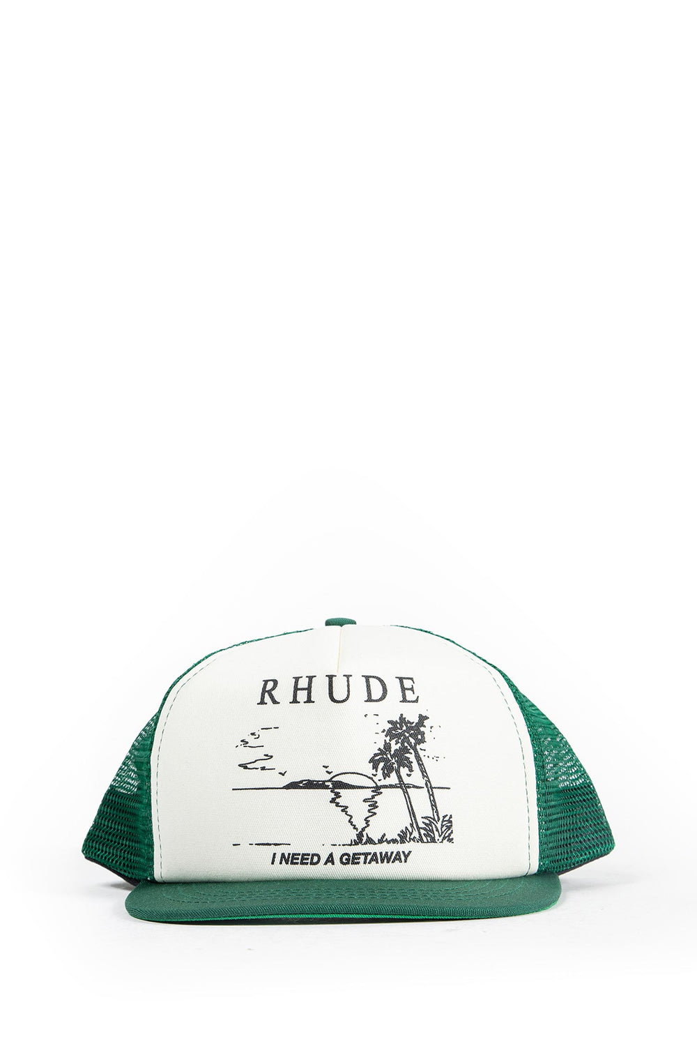 RHUDE I Need A Getaway Snapback Trucker Hat man