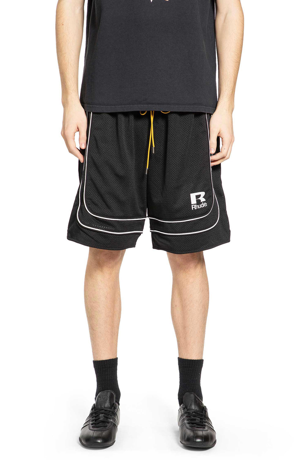 RHUDE Baggy Mesh Basketball Shorts man