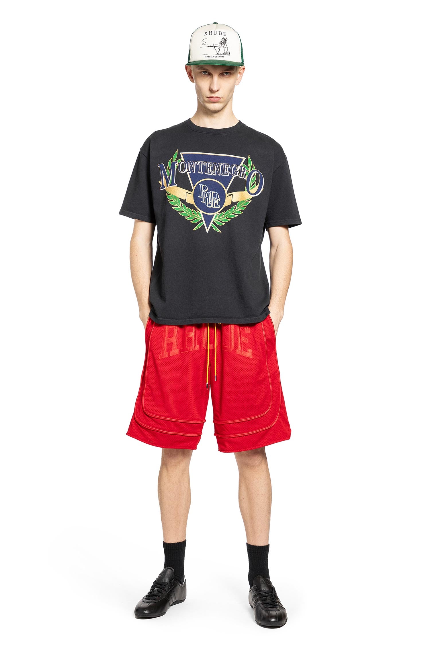Baggy Mesh Collegiate Shorts