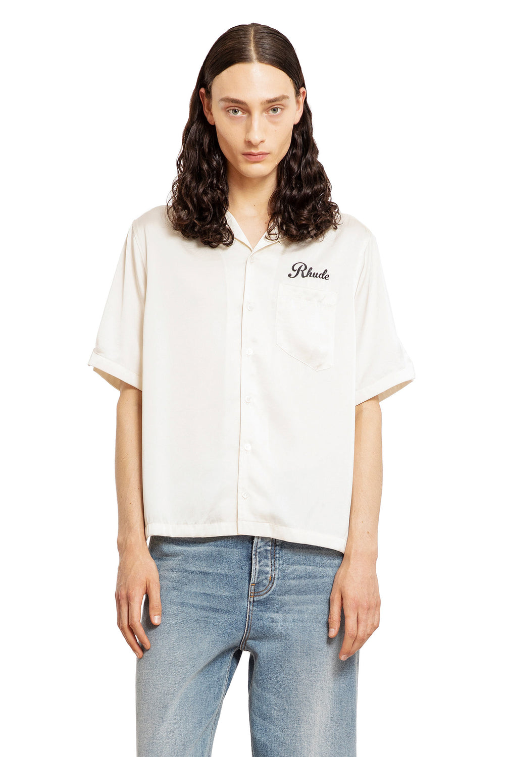 RHUDE MAN OFF-WHITE SHIRTS