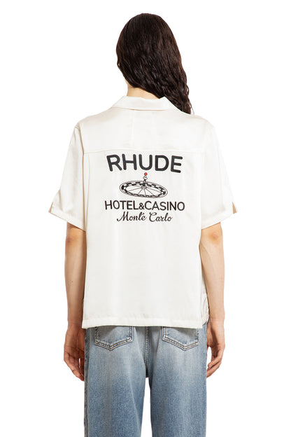 RHUDE MAN OFF-WHITE SHIRTS