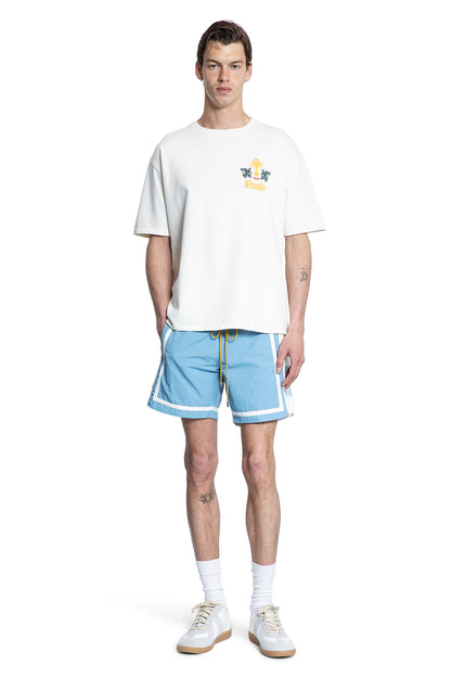 RHUDE MAN WHITE T-SHIRTS & TANK TOPS