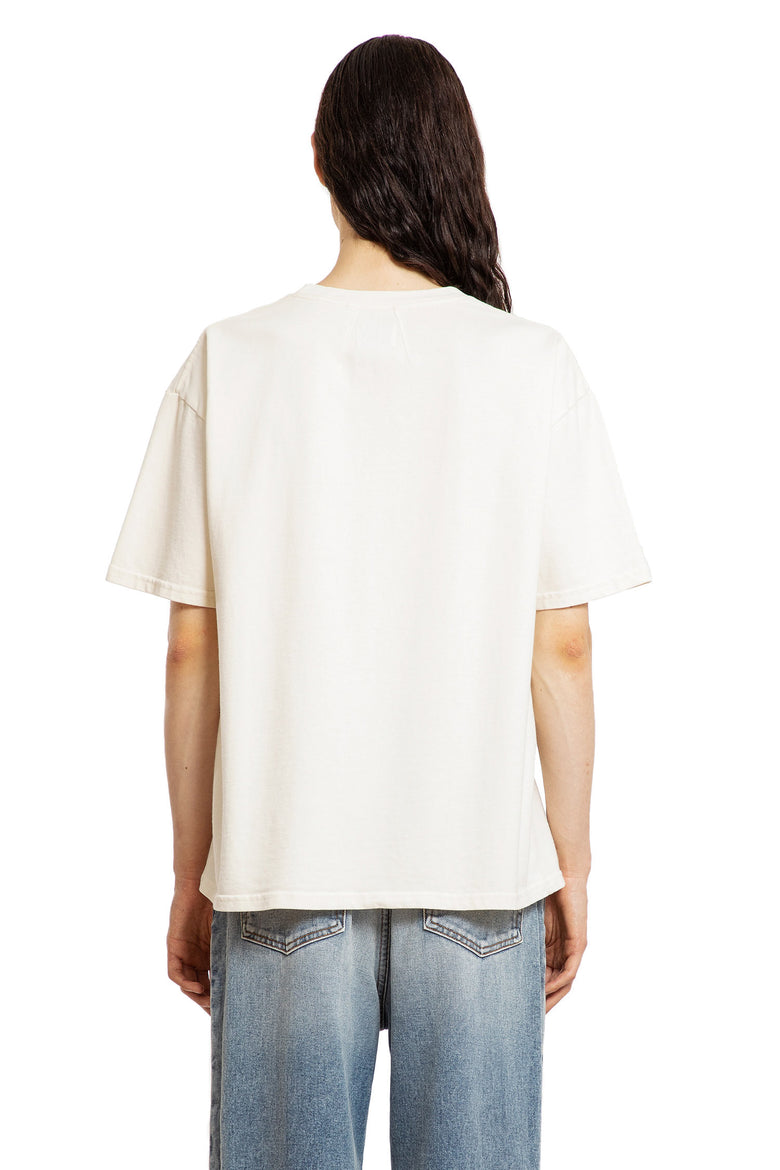 RHUDE MAN WHITE T-SHIRTS & TANK TOPS