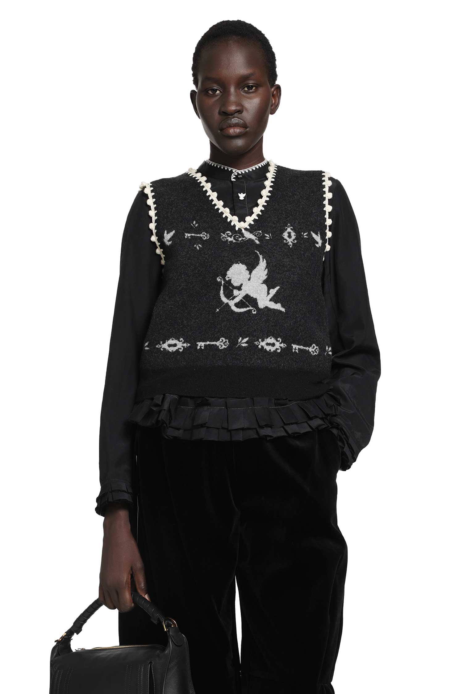 Romantic Angel Wool Knit Vest