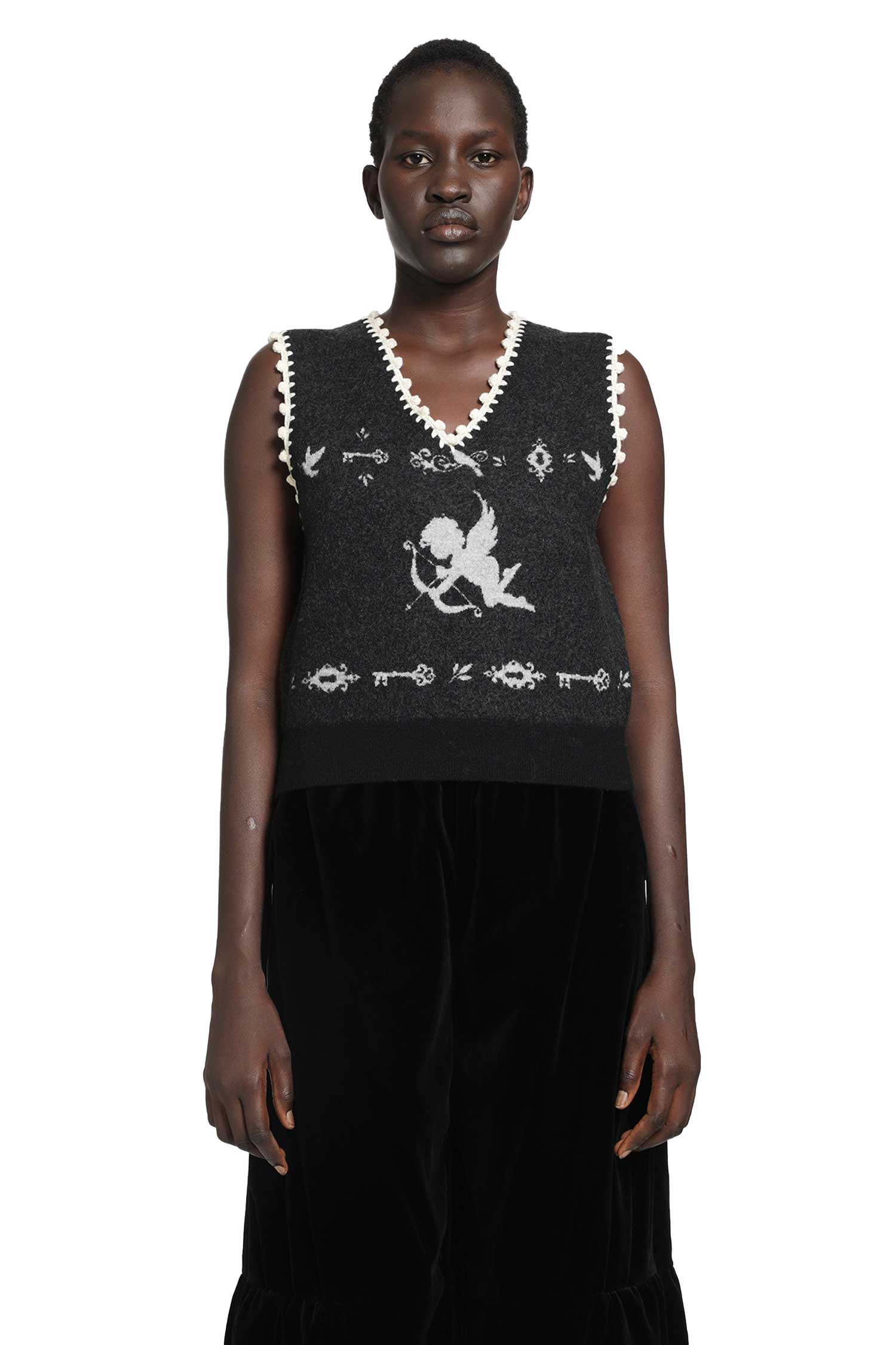 Romantic Angel Wool Knit Vest