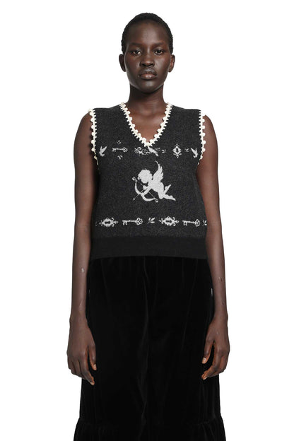 Romantic Angel Wool Knit Vest
