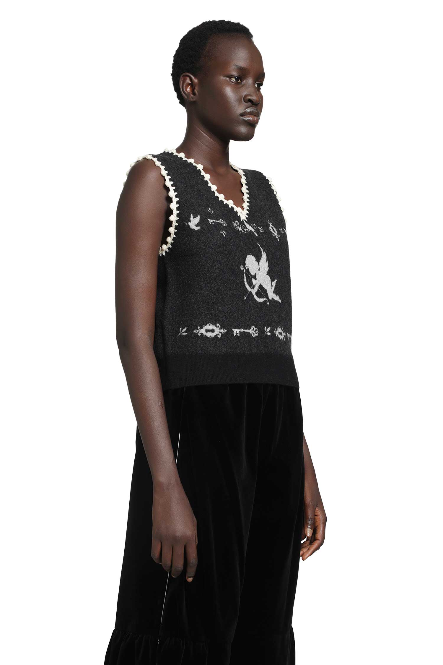 Romantic Angel Wool Knit Vest