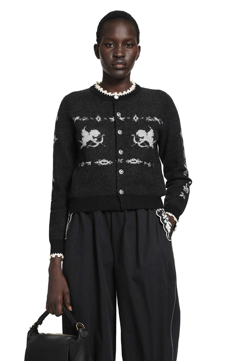 RENLI SU Romantic Angel Wool cardigan woman