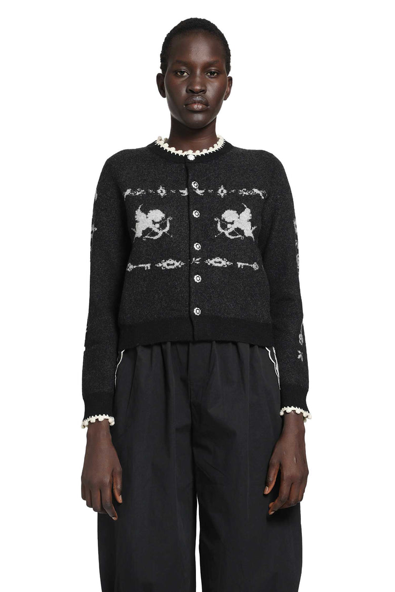 
              RENLI SU Romantic Angel Wool cardigan woman
            