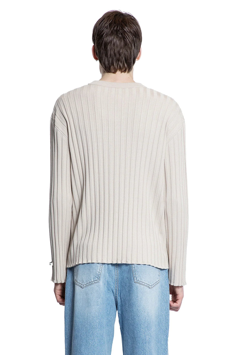 Rayon Nylon Ribbed-Knit Sweater - Antonioli.eu