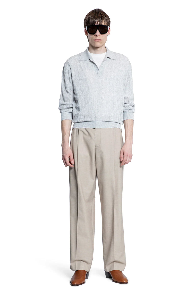 Lace Rib Sheer Knit Polo - Antonioli.eu