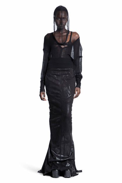 RICK OWENS WOMAN BLACK KNITWEAR