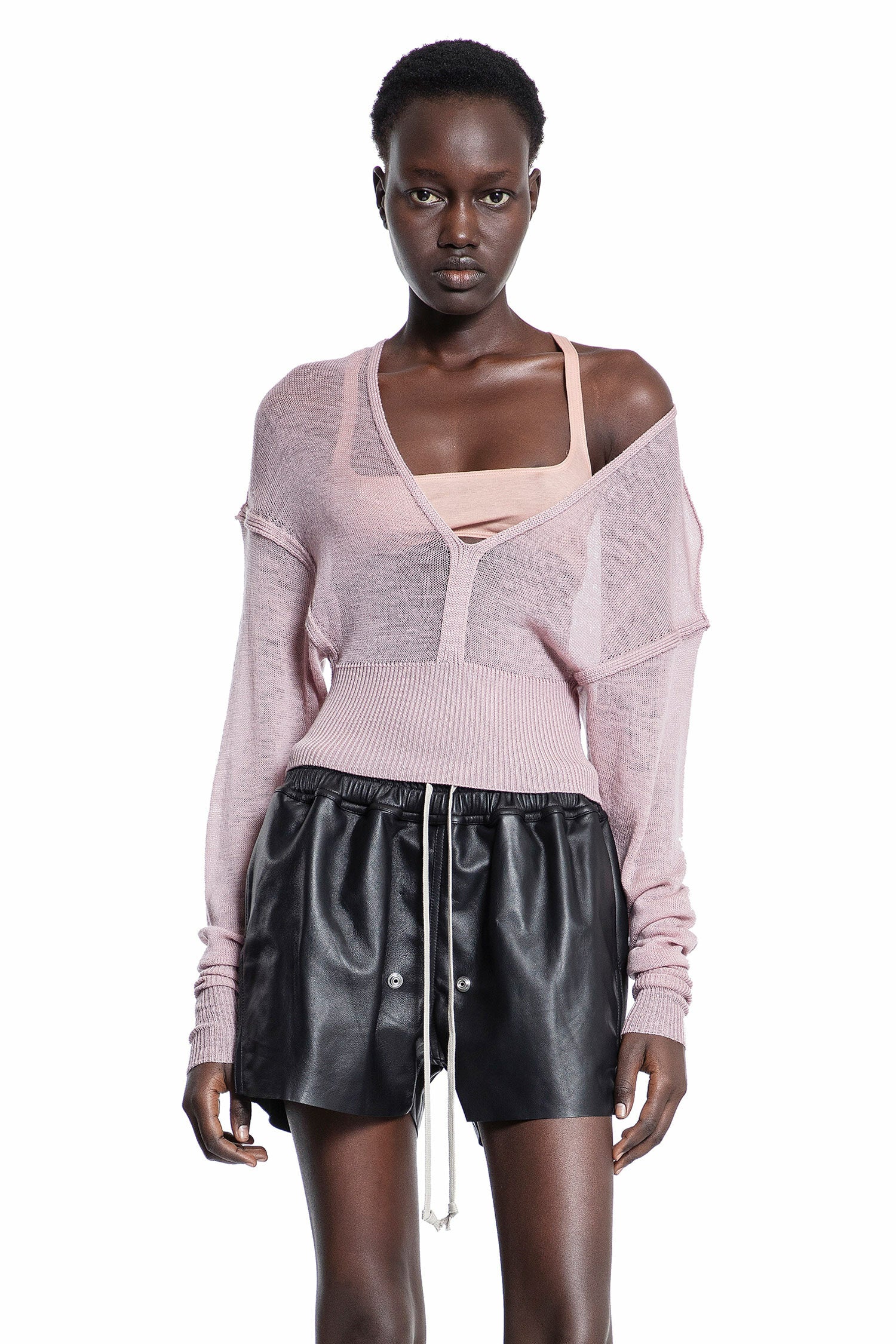 RICK OWENS WOMAN PINK KNITWEAR