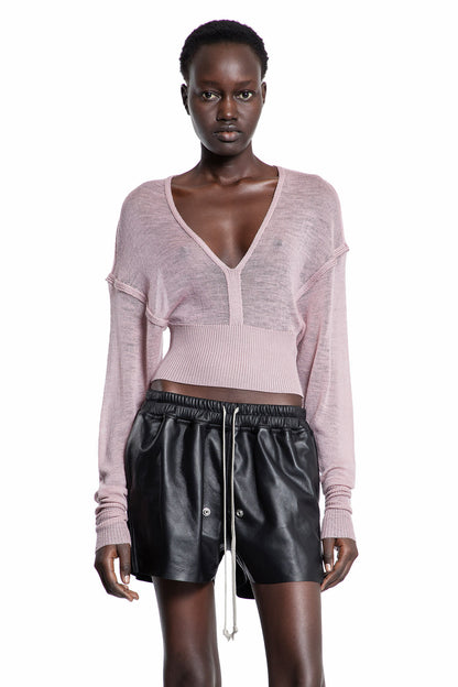 RICK OWENS WOMAN PINK KNITWEAR