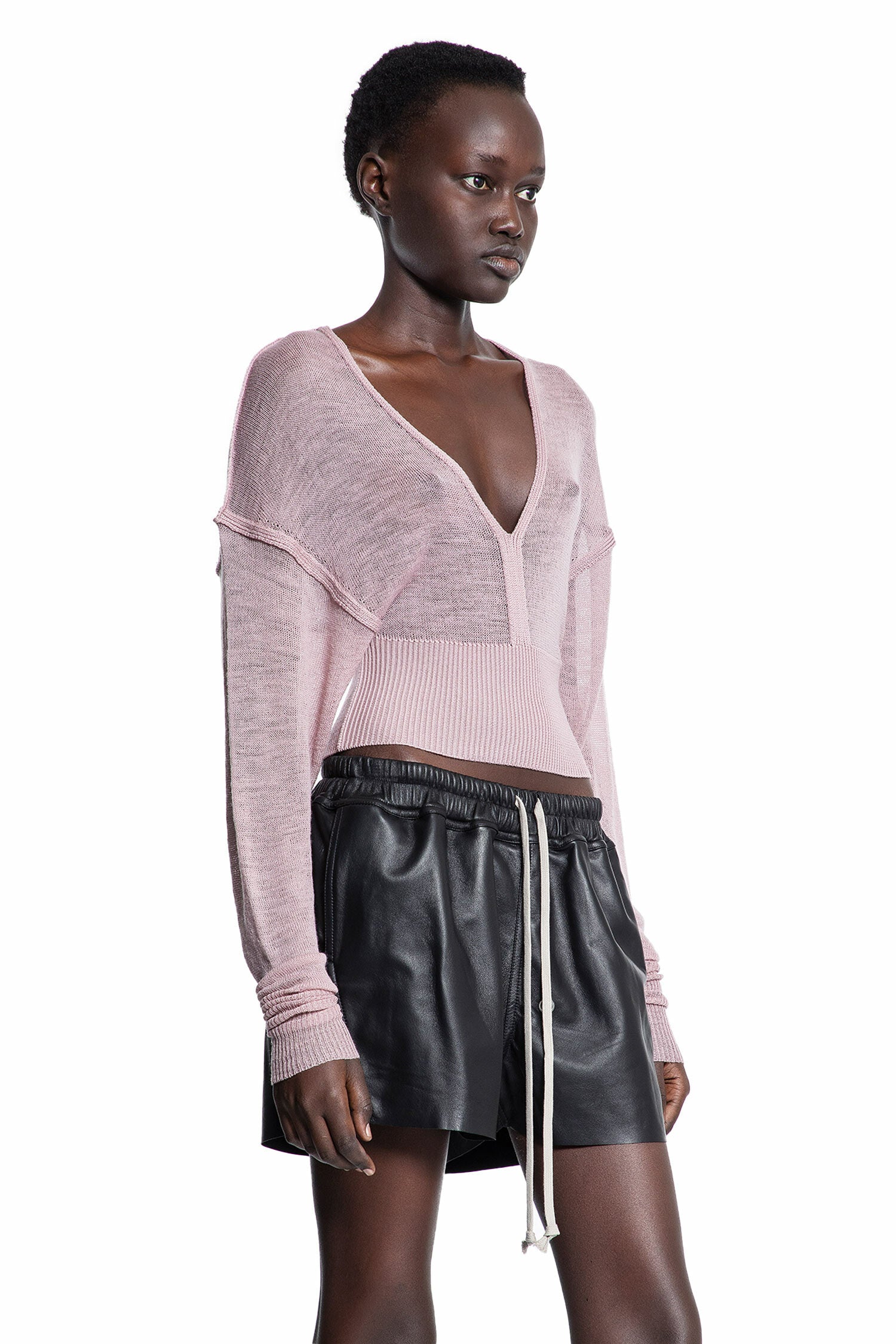 RICK OWENS WOMAN PINK KNITWEAR