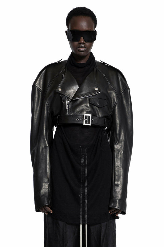 RICK OWENS WOMAN BLACK JACKETS