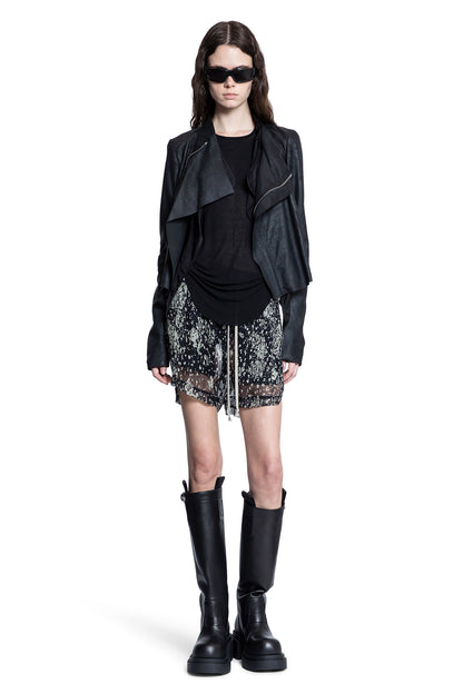 RICK OWENS WOMAN BLACK&WHITE SHORTS