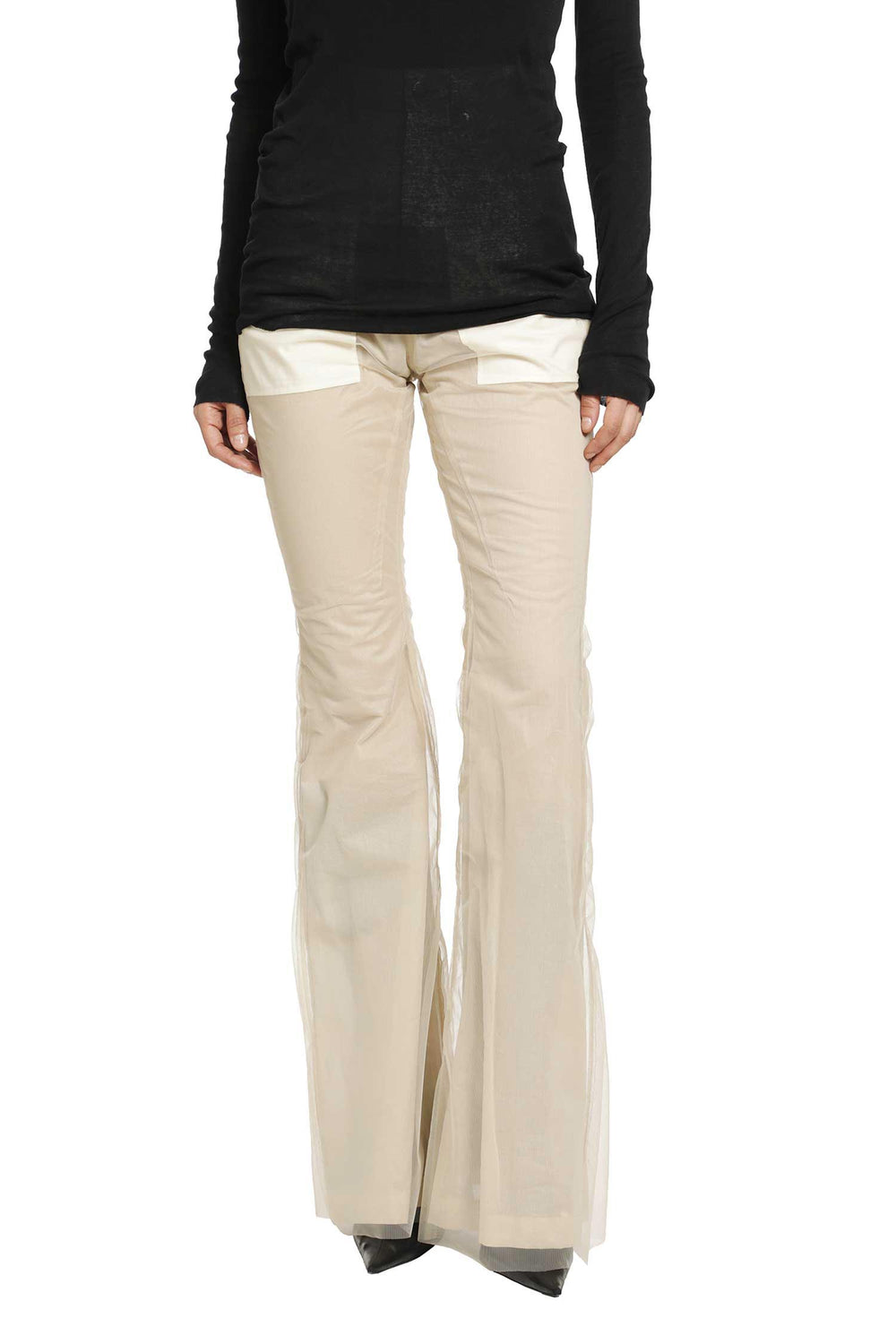 RICK OWENS Temple Bolan Flared Trousers woman