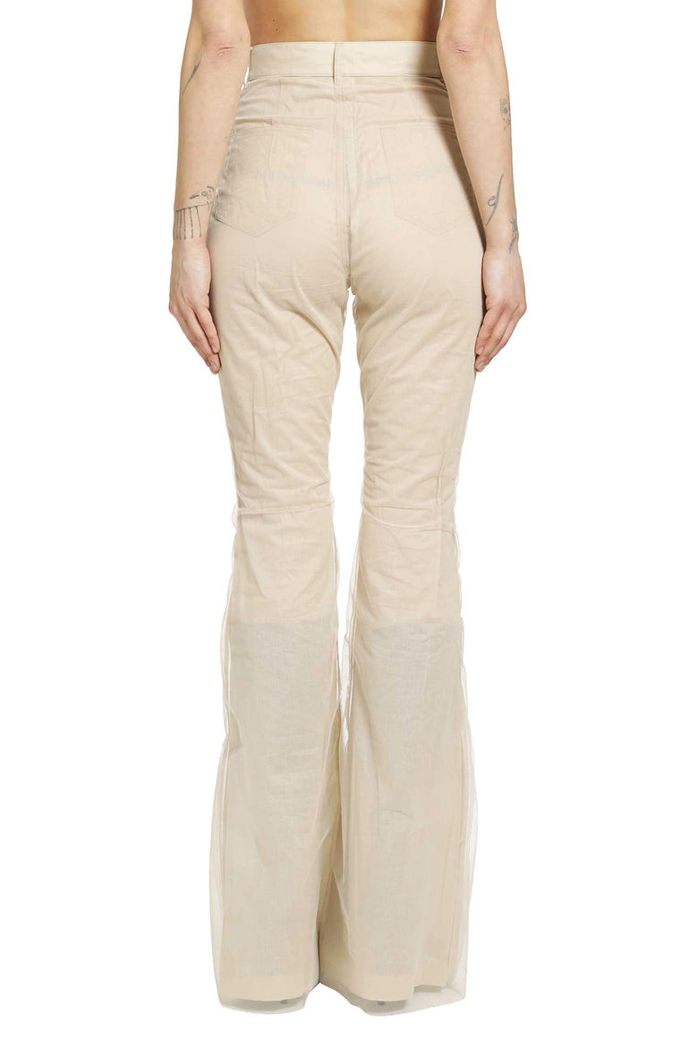 RICK OWENS Temple Bolan Flared Trousers woman