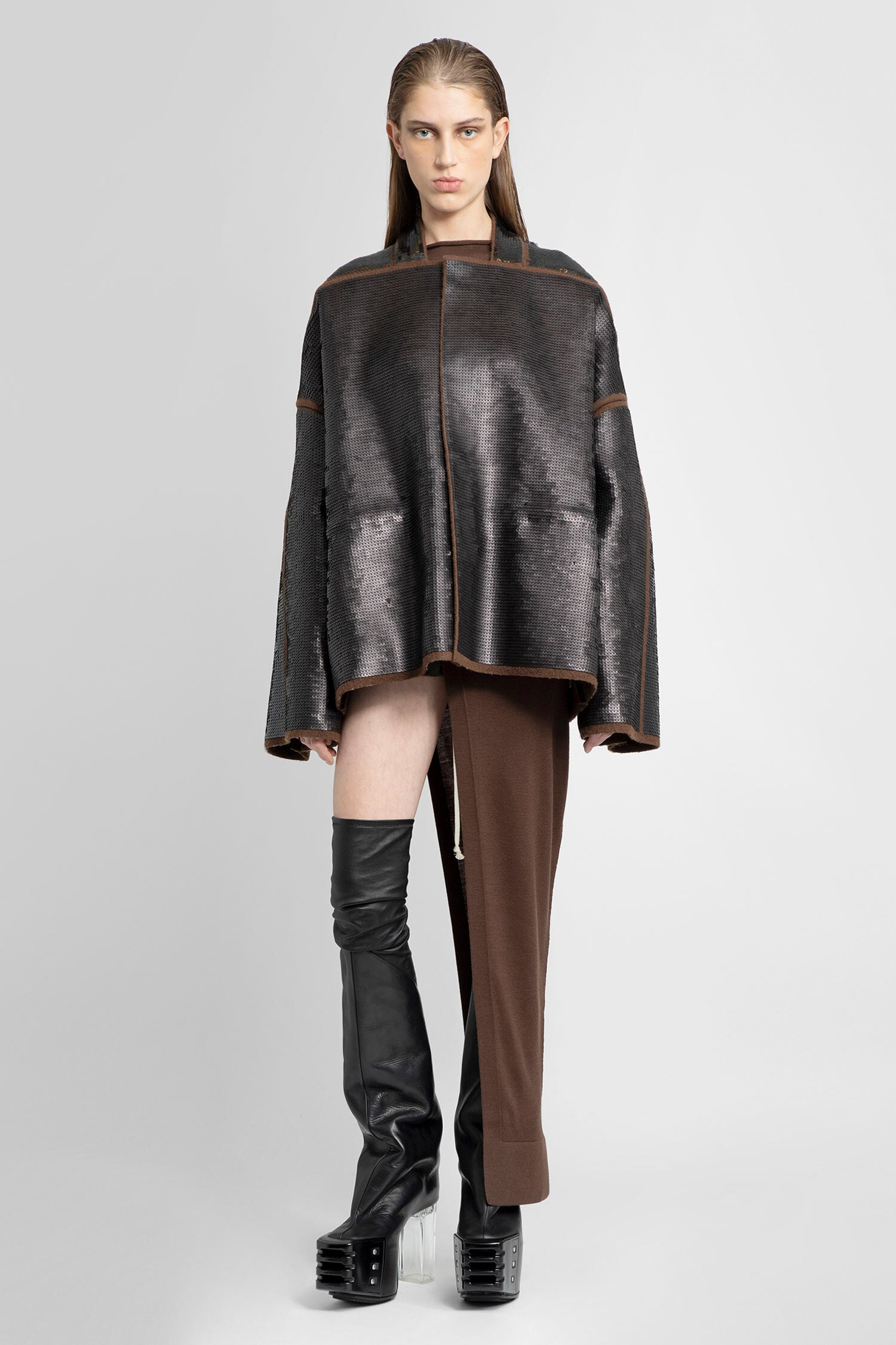 RICK OWENS WOMAN BLACK JACKETS