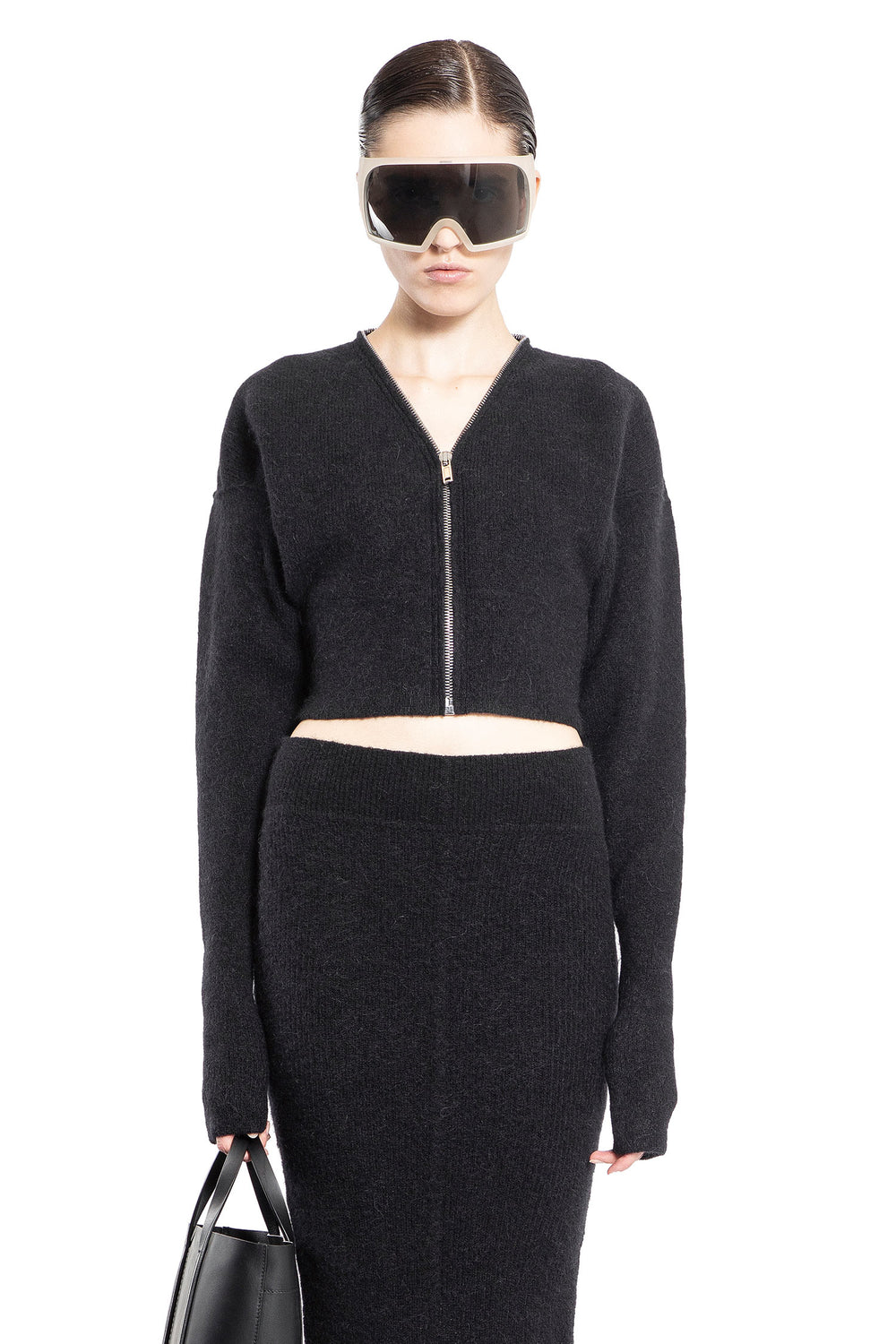 RICK OWENS WOMAN BLACK KNITWEAR