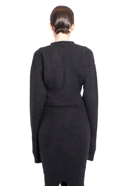 RICK OWENS WOMAN BLACK KNITWEAR