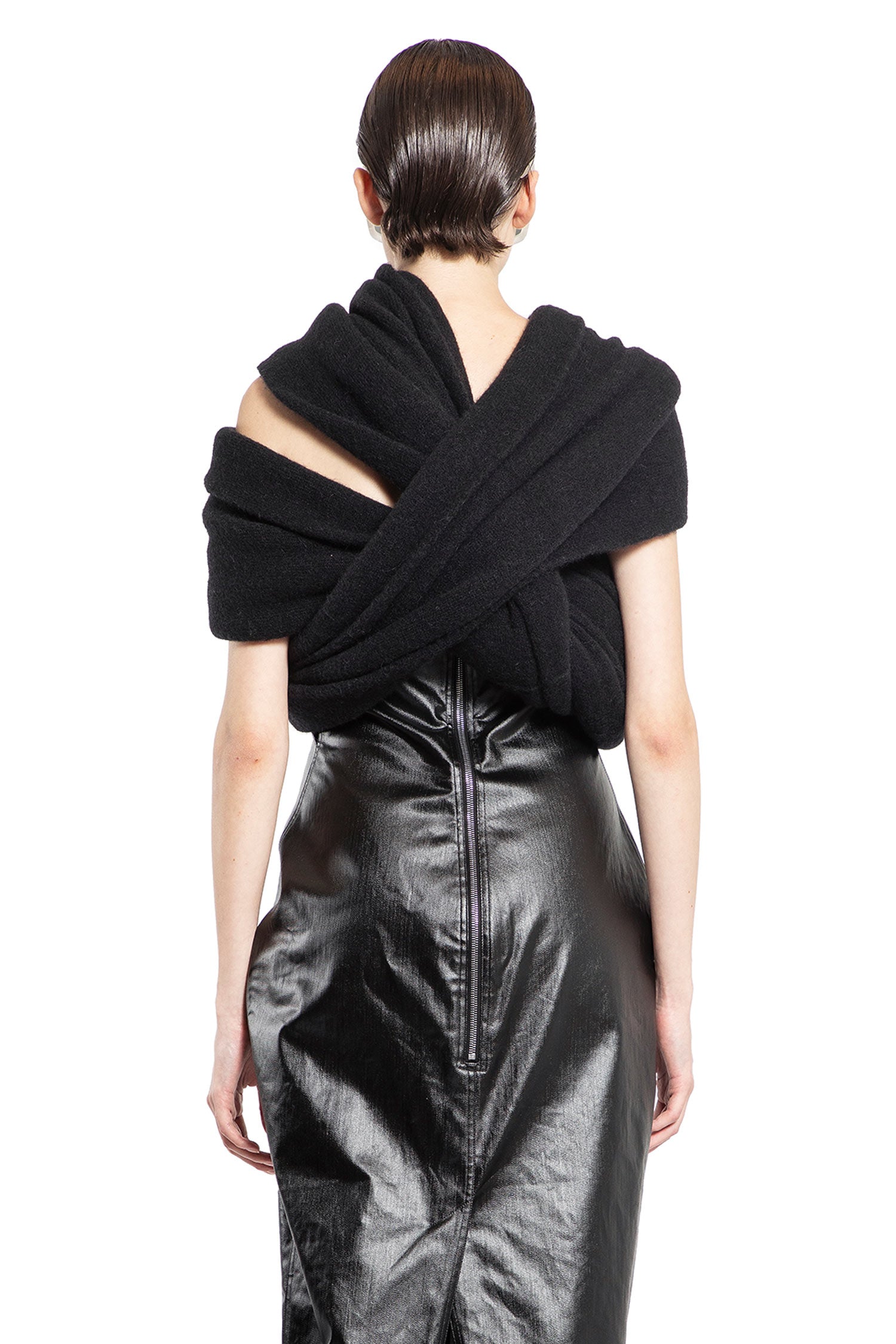 RICK OWENS WOMAN BLACK VESTS