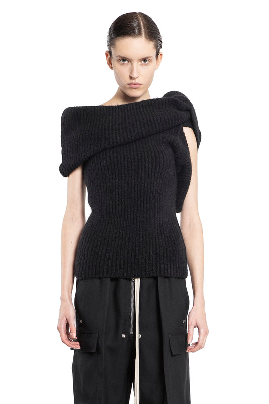 RICK OWENS WOMAN BLACK KNITWEAR