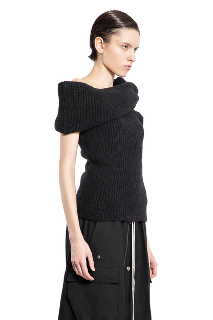 RICK OWENS WOMAN BLACK KNITWEAR