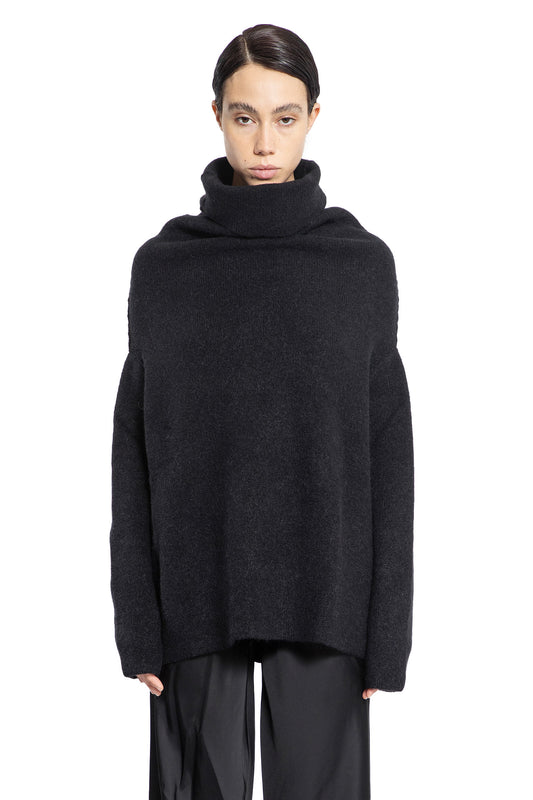 RICK OWENS WOMAN BLACK KNITWEAR