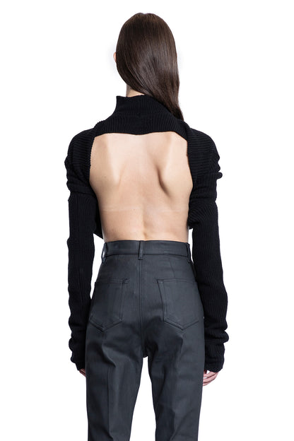 RICK OWENS WOMAN BLACK KNITWEAR