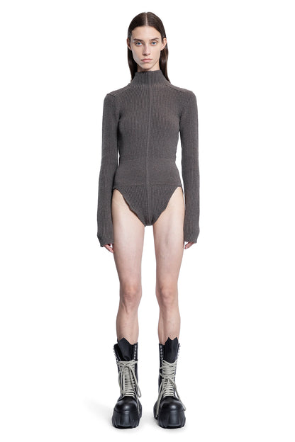 RICK OWENS WOMAN GREY BODYSUITS