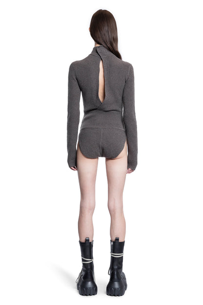 RICK OWENS WOMAN GREY BODYSUITS